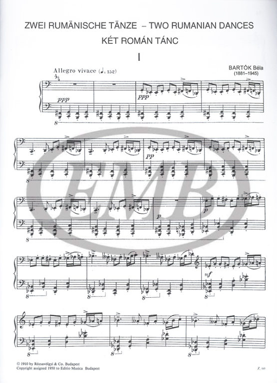 Bartok Ket Roman Tanc Az Editio Musica Budapest Zenemukiado Online Kottaboltja